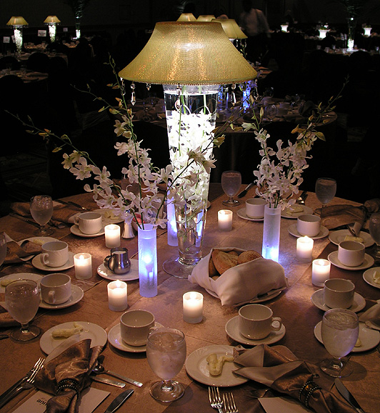 lamp wedding centerpiece